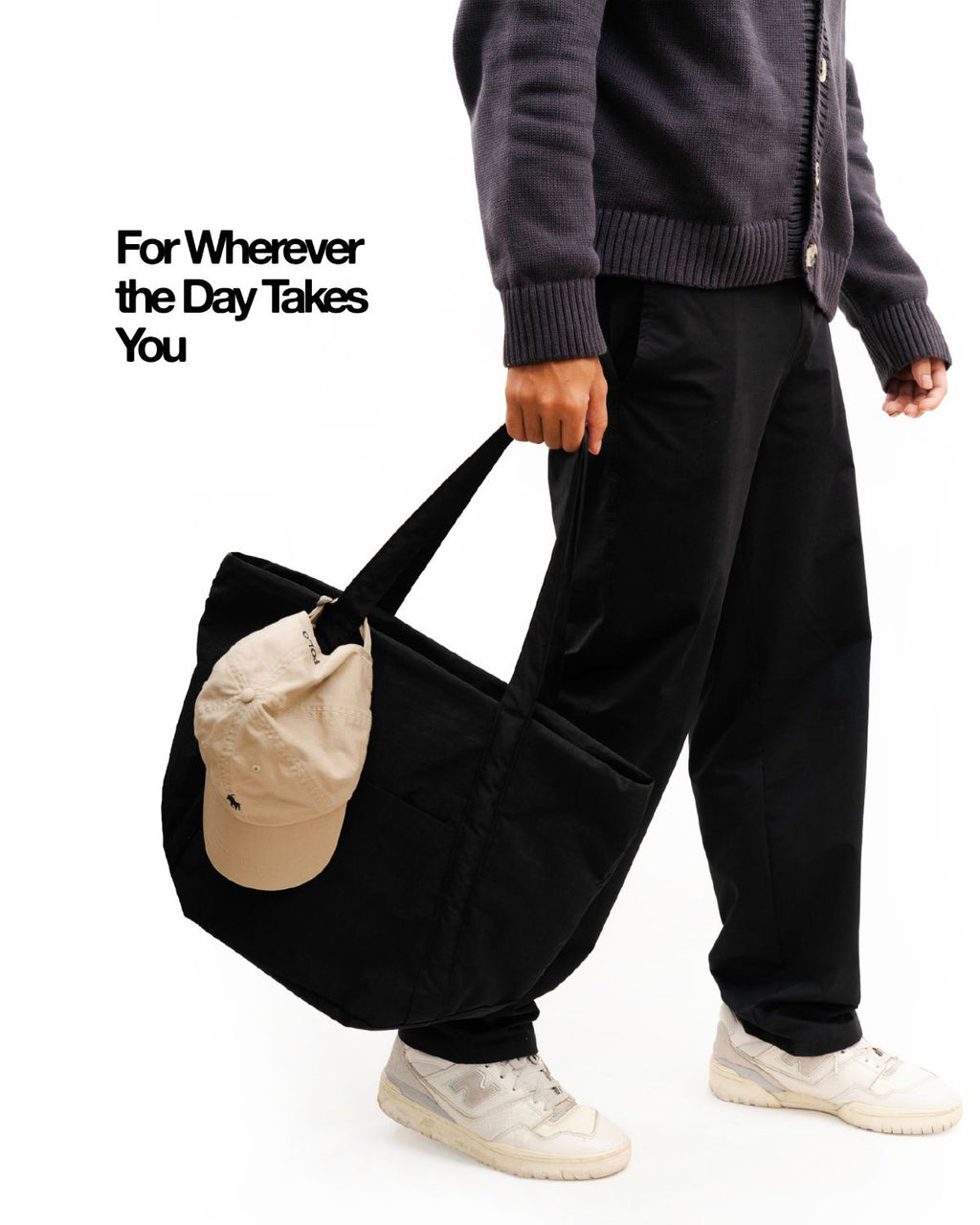 The Carry-All Day Tote in Jet